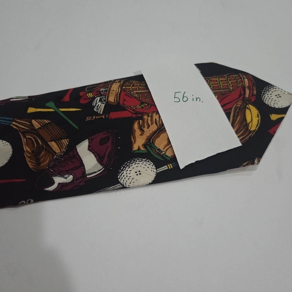 Addiction Stylish Multiclors Golf Gear Men's Tie - Picture 6 of 6
